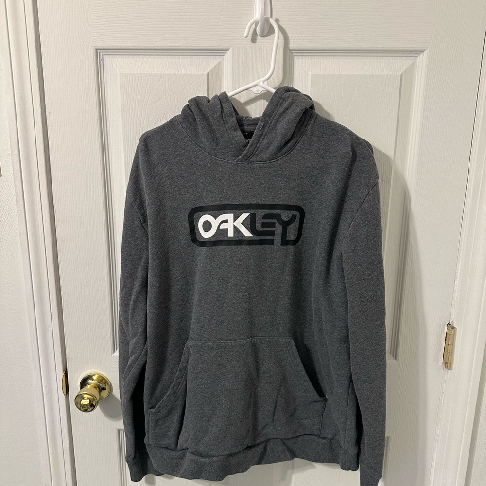Oakley Gray Hoodie - NO DRAWSTRINGS